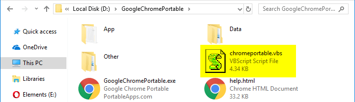 register google chrome portable with default programs or default apps