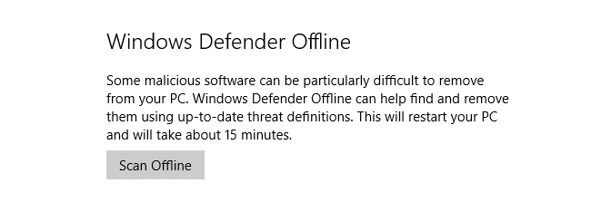 windows defender offline in anniversary update