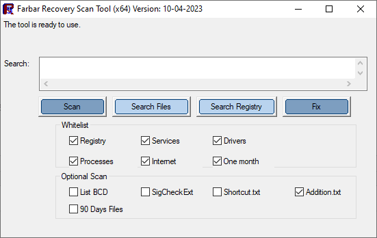 Farbar Recovery Scan Tool - FRST - FRST64.exe