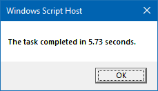 measure total execution time of a command or program