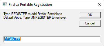 firefox portable - default apps register - vbscript