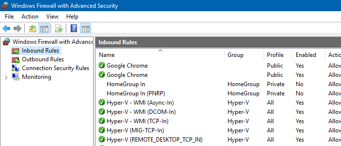 reset windows firewall settings