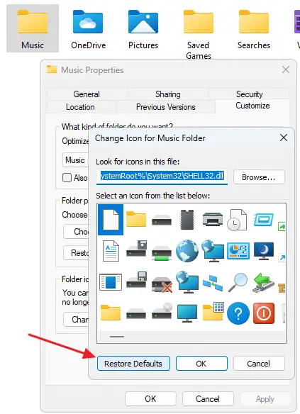 user shell folders generic icon fix