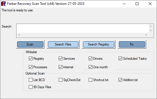 Farbar scanner - FRST