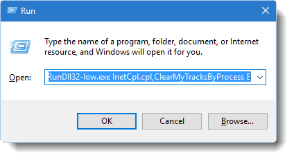 Clear Internet Explorer Cache