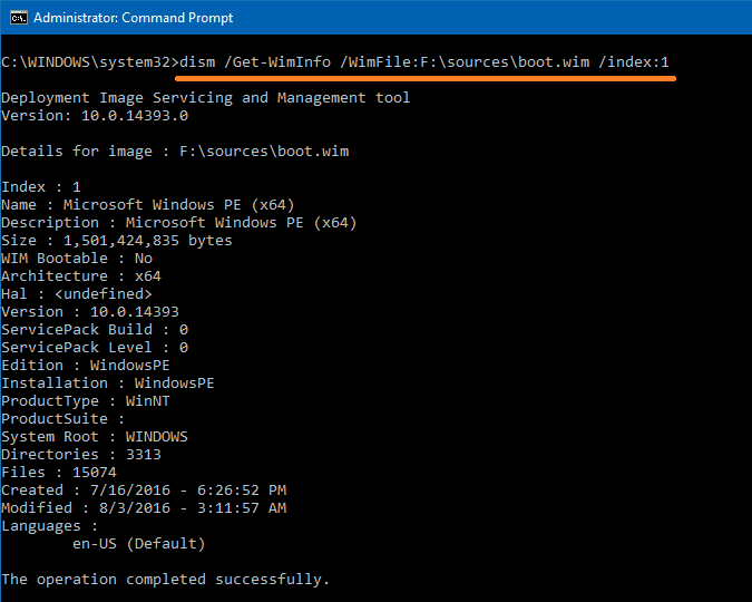 find windows build version from iso file