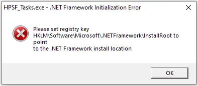 .NET Framework InstallRoot error