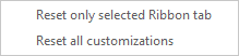 onenote 2016 reset ribbon toolbar