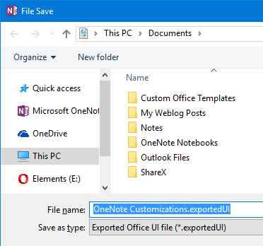 onenote 2016 reset ribbon toolbar