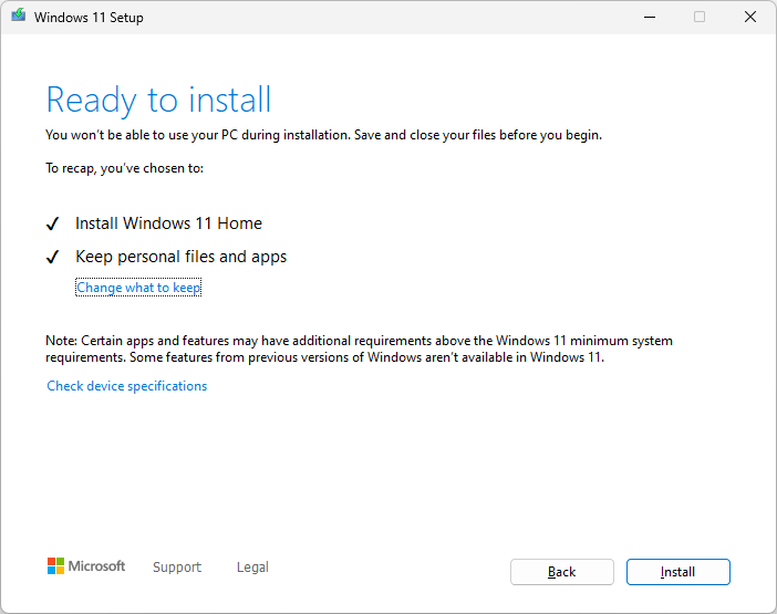 windows 10/11 pro to home downgrade