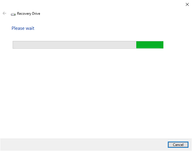 create windows 10 usb recovery drive