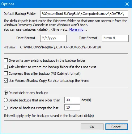 completely backup windows 10 registry - registry backup and restore utility