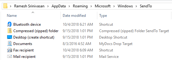 restore missing send to zipped compressed folder