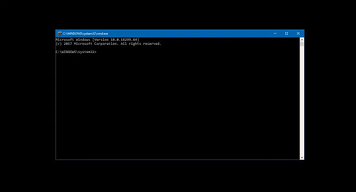 black screen startup command prompt opens