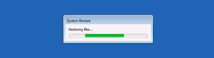 Perform System Restore Rollback Offline