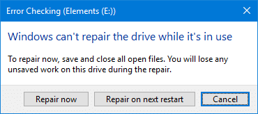 disk error checking windows