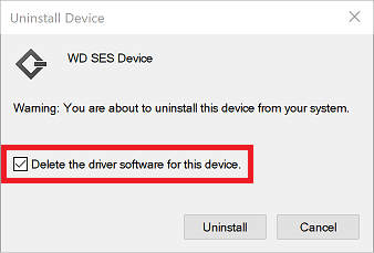  western digital uninstall drivers