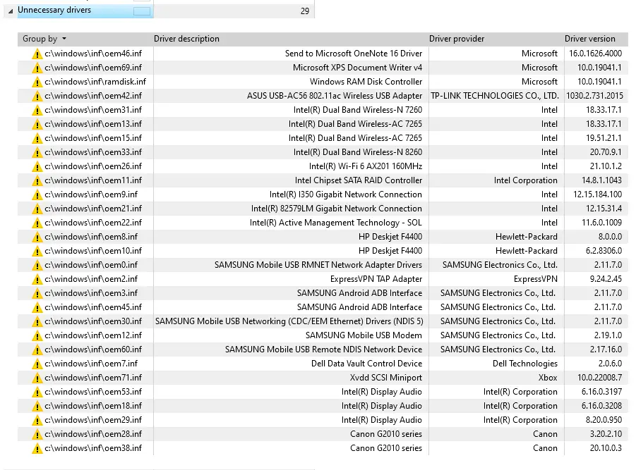 Windows Assessment and Deployment Kit (Windows ADK) - List of drivers and devices